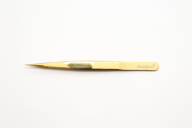 Diva lashes rechte tweezer goud