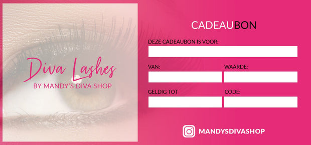 Diva Lashes Cadeaubon